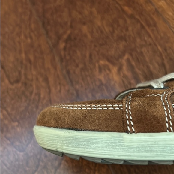 Josef Seibel Cognac Brown Suede Sneakers, Classic Lace-Up Design, Size 8 - Picture 8 of 16